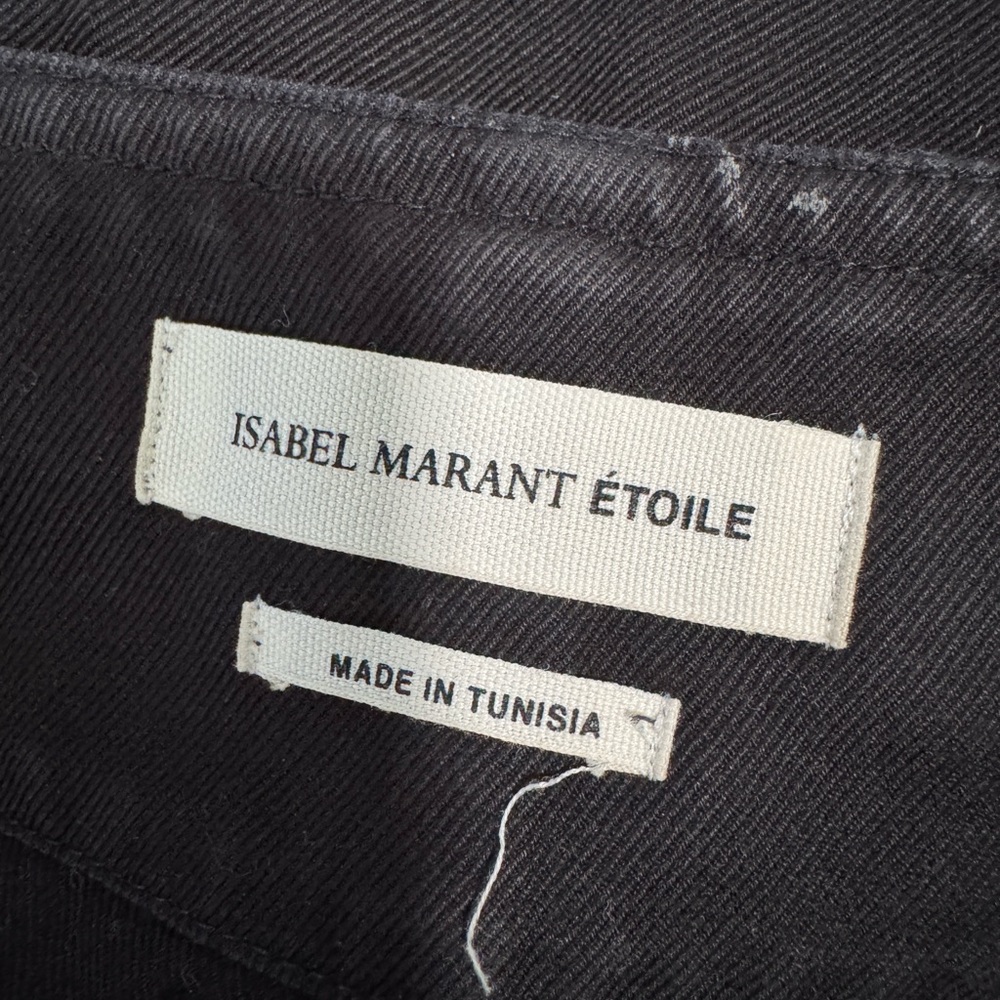 Isabel Marant Black Cropped Wide-Leg Pants - Picture 7 of 14